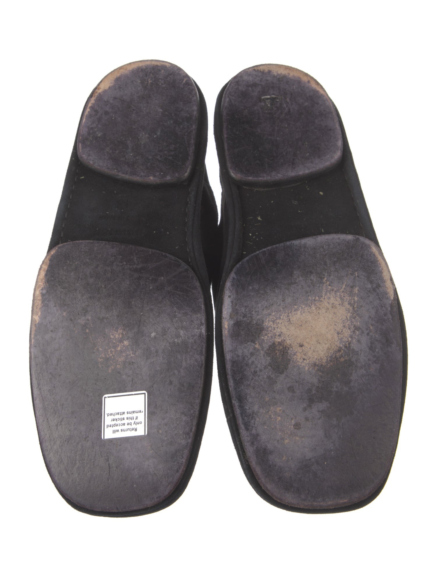 Hermès Vintage Suede Slippers